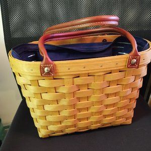 Longaberger Basket/Purse Navy, 2004 Signed
